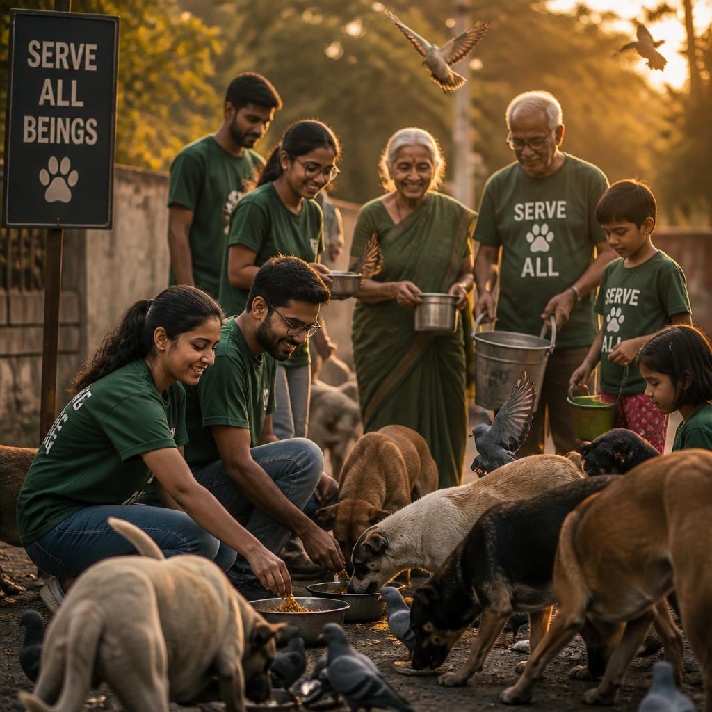 Swayamsevak seva karte hue